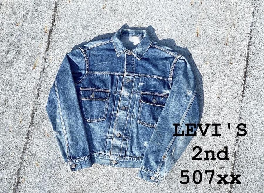 スペシャル入荷】VINTAGE LEVI'S・ 507XX・2nd/セカンドモデル・均等V ...