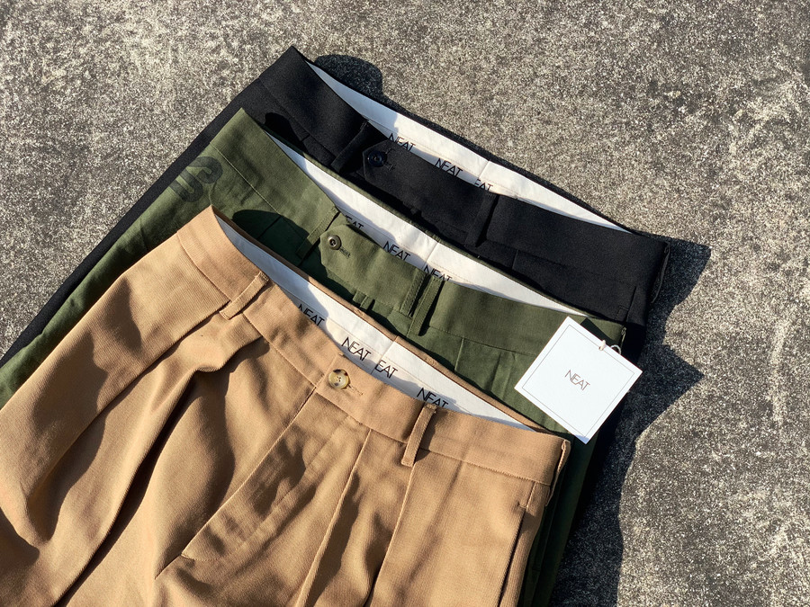 NEAT/ニート】パンツ専業ブランドから、Hopsack Wide/USA TROUSERS ...