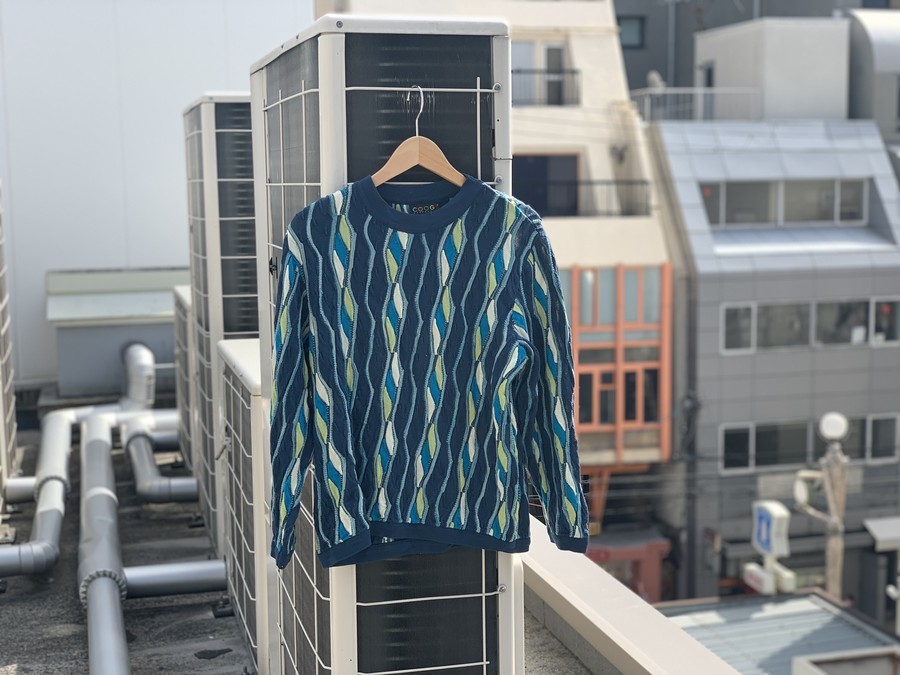 Coogi/クージー】古着定番ニットブランド・3Dコラージュニットが Coogi/クージー】古着定番ニットブランド・3Dコラージュニットが