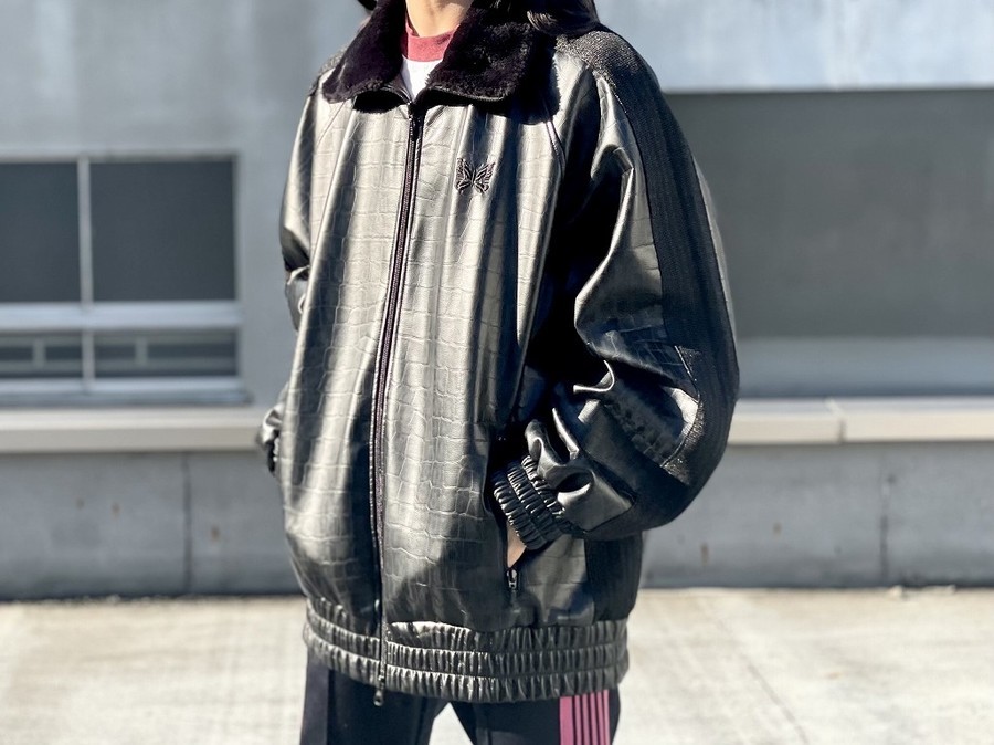 NEEDLES Track Jacket Faux Lthr.袖丈76 - ブルゾン