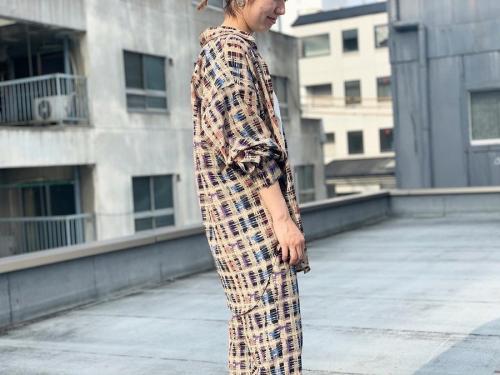 6(ROKU) BEAUTY&YOUTH/ロク】CHECK PRINT SHIRT&PANTS・セットアップで