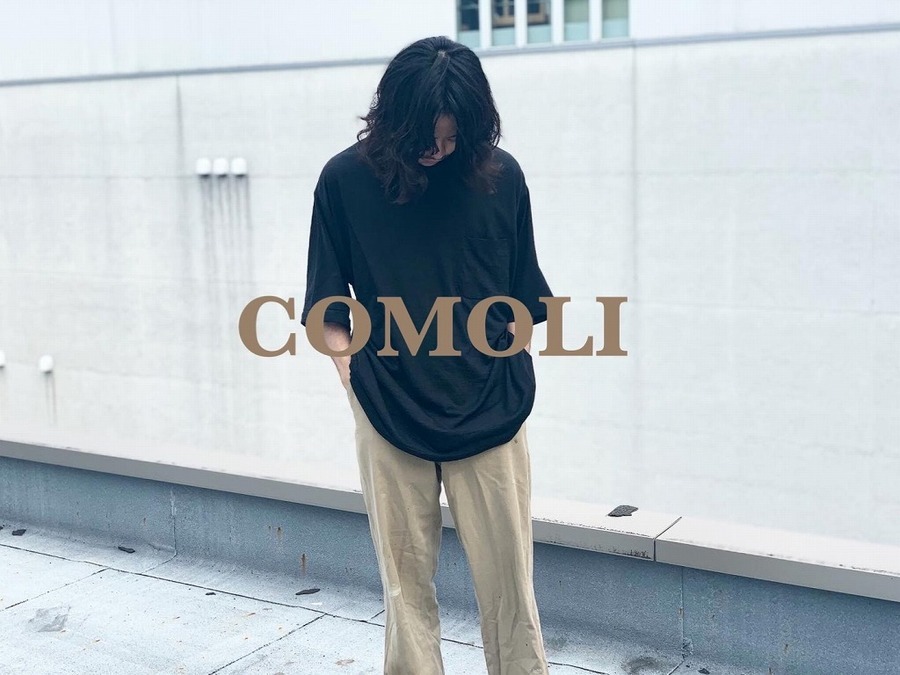 マリナボーダー comoli 22ss ウール天竺 Tシャツ ボーダー - 通販