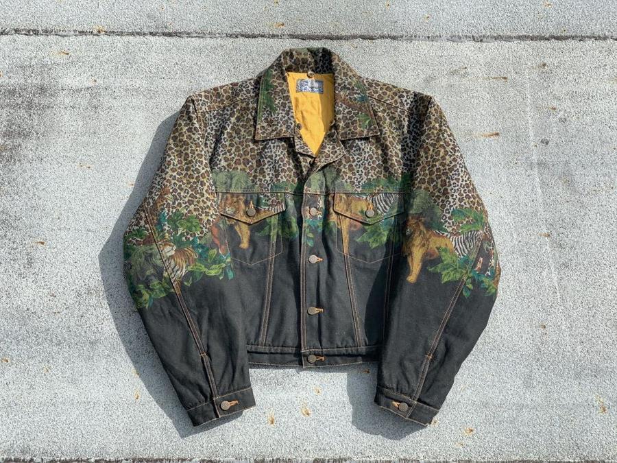 KENZO JEANS /ケンゾージーンズ】90's・葛飾北斎タグ