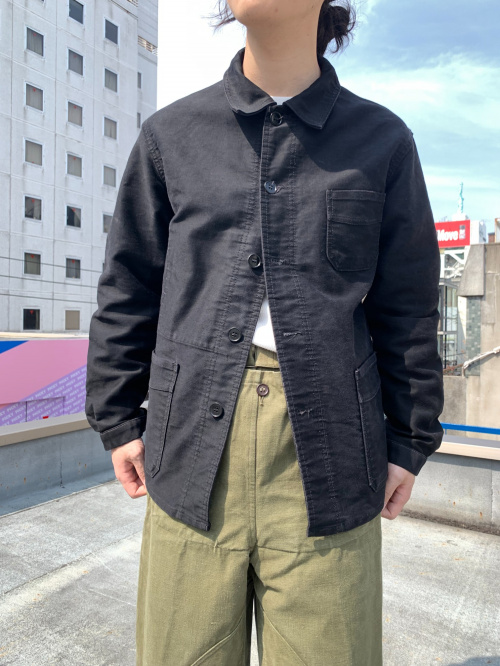 【最終価格】50s ル モンサン ミッシェル　ブラックモールスキン LE MONT ST MICHEL /ル・モンサンミッシェル】のブラック