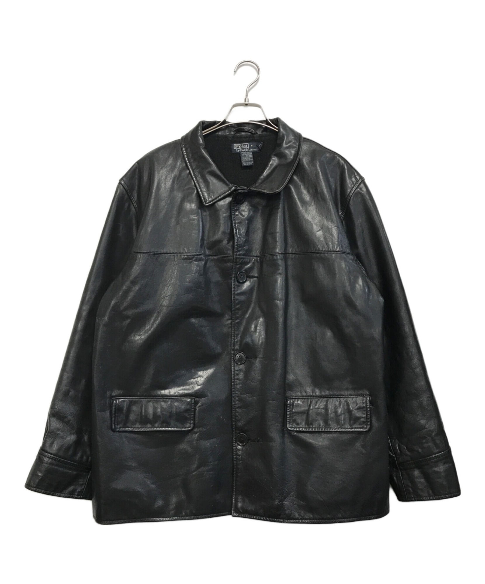 POLO RALPH LAUREN / ポロラルフローレン】レザーカーコート | 無骨