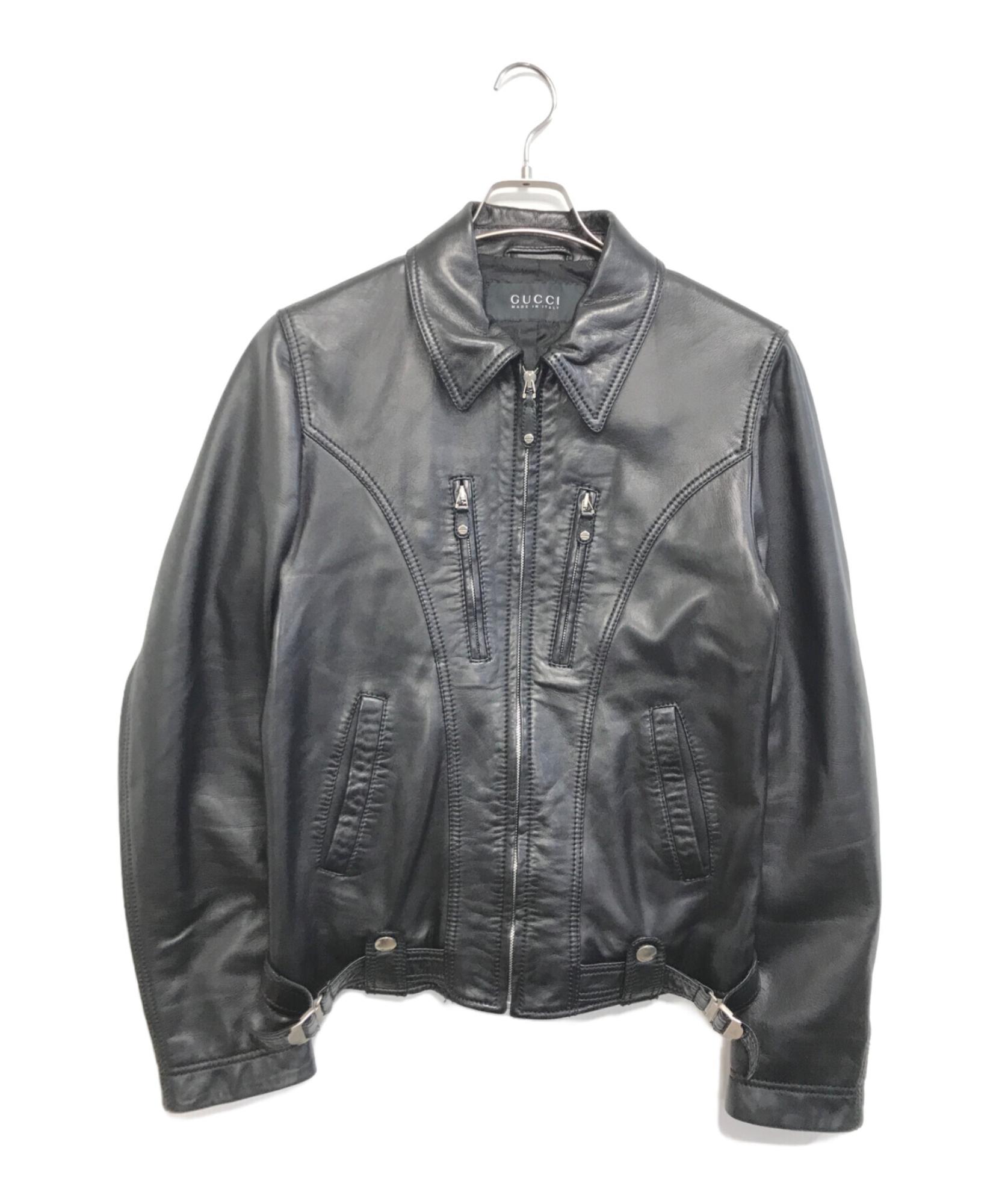 GUCCI グッチ　トムフォード期　M65型パンチングレザージャケット GUCCI / グッチ】トムフォード期の名作レザージャケット | 時代を