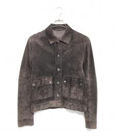 【GUCCI / グッチ】00AWトムフォード期スエードジャケット | 春の陽光に溶け込む官能的なヴィンテージをアメ村で売る
