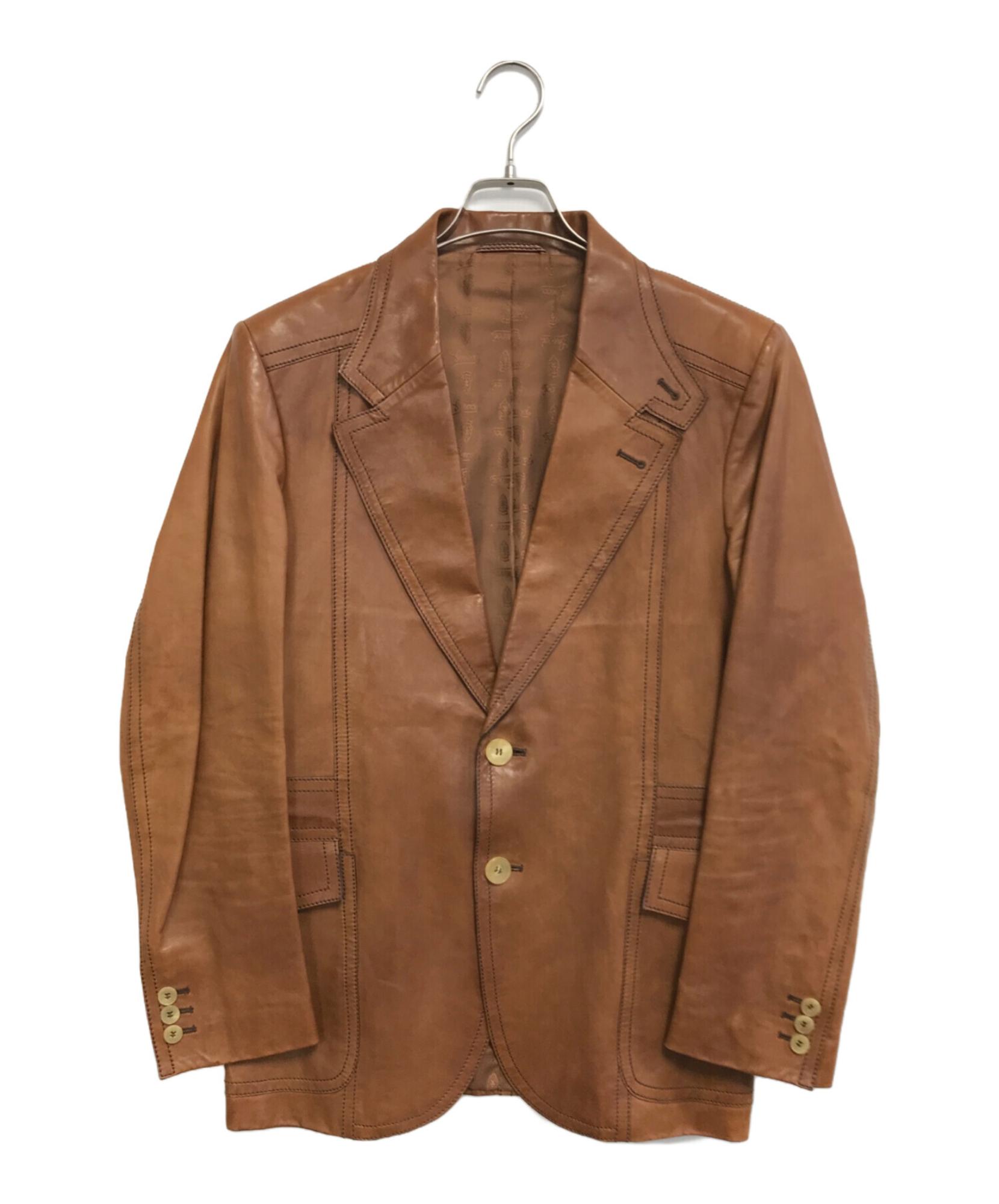 GUCCI トムフォード期 テーラードジャケット GUCCI / グッチ】トムフォード期が放つ伝説の風格。レザーテーラード