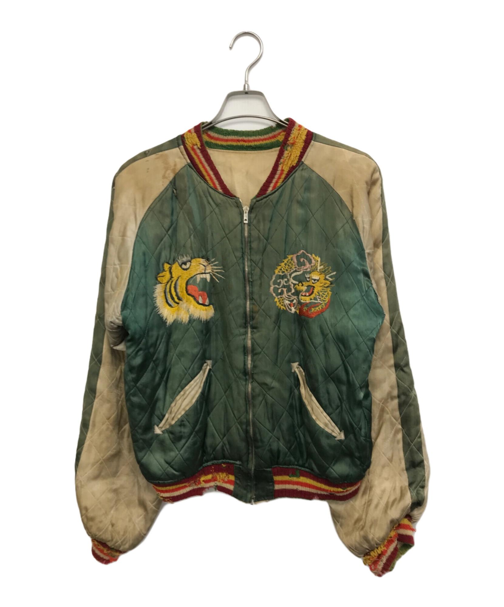 50's スカジャン　レアカラー　vintage 激レア 50年代 ビンテージ スカジャン 極上 スペシャル - メルカリ