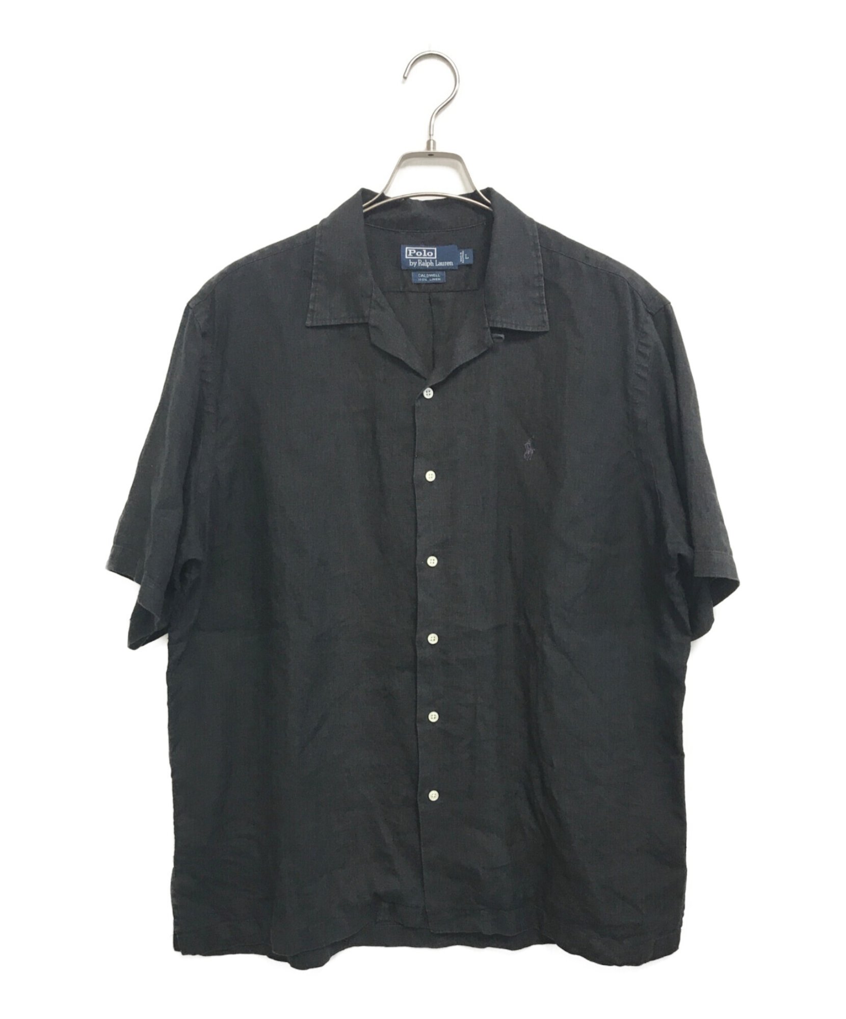 雷*電様 XL Polo Ralph Lauren CALDWELL ライトブル POLO RALPH LAUREN / ポロ・ラルフローレン】半袖オープンカラーシャツ
