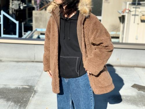 パイルジャケットのボアジャケット