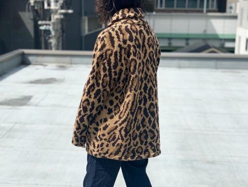 Lauren ラルフローレン　レオパード　ショールカラー　カーディガン　S Lauren ラルフローレンレオパードショールカラーカーディガンS