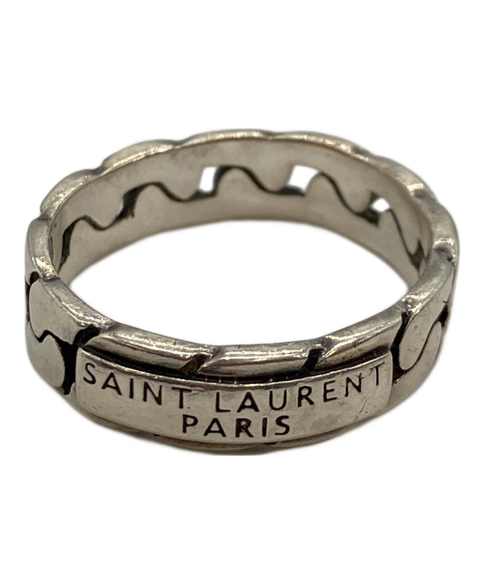ポ*チ様 【鑑定済】サンローラン　チェーンリング　メンズ Saint Laurent Paris / サンローランパリ】チェーンリング | 手元を