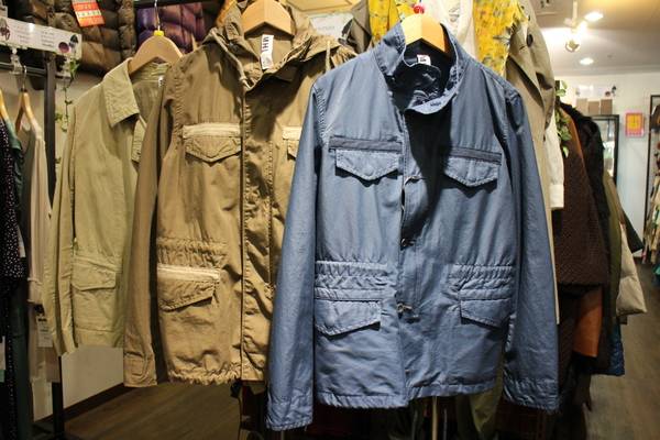 MHL コットンジャケット ブラウン VINTAGE DRY COTTON