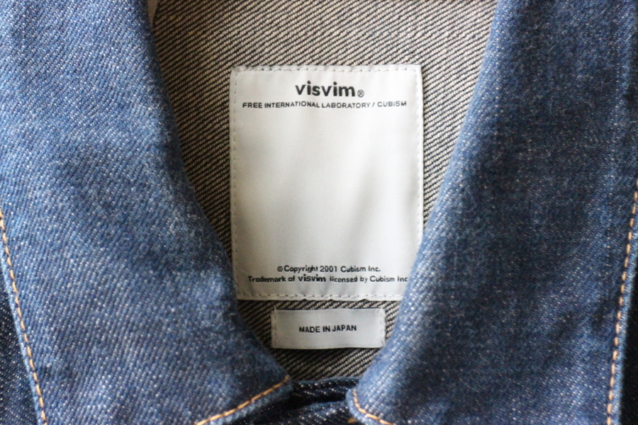 VISVIM/ヴィズヴィム 】より 101 DENIM JACKET UNWASH が入荷 VISVIM/ヴィズヴィム 】より 101 DENIM JACKET UNWASH が入荷