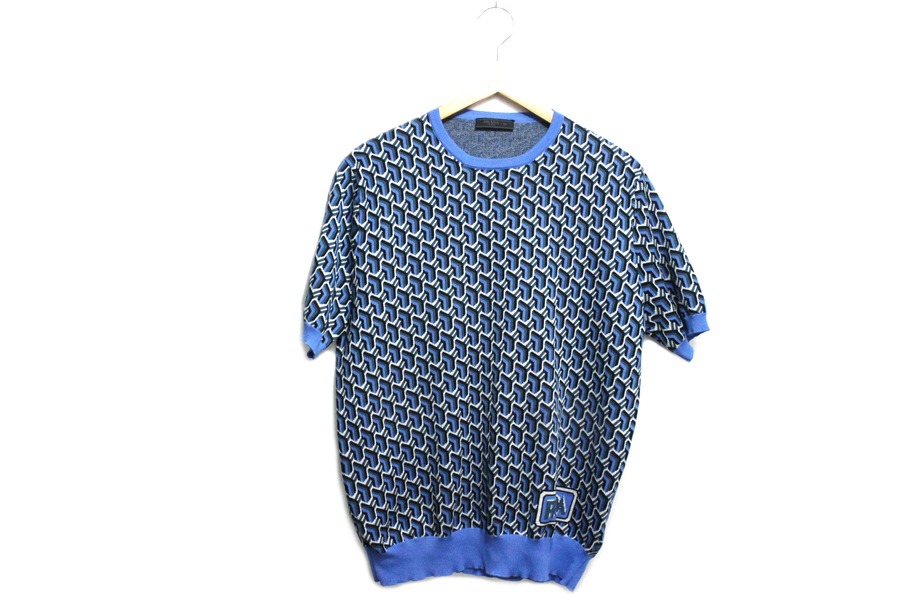 プラダPRADA 新品2021AW ボンディング素材 ビッグシルエットカットソー-