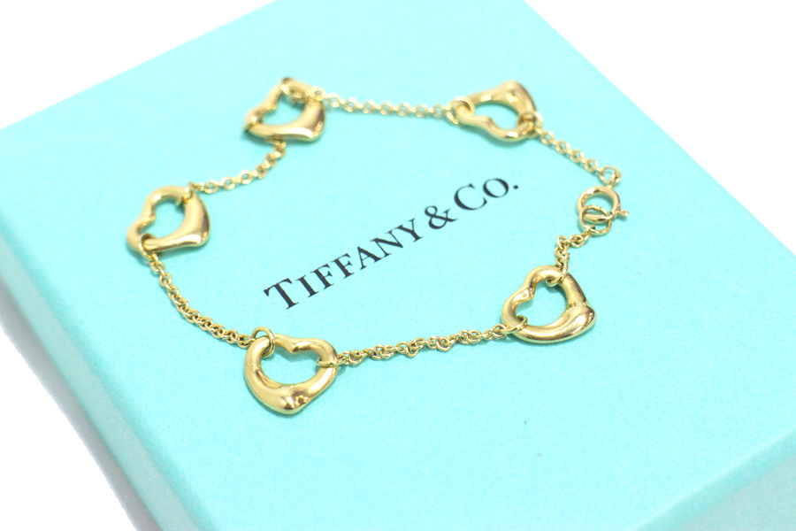 買取強化ブランド 【Tiffany & Co / ティファニー】より オープンハートブレスレット 18k を買取致しました。[2021.01.