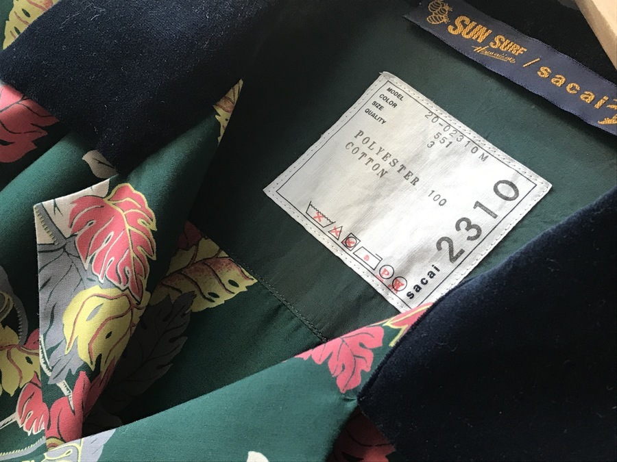 sacai×san surf/サカイ×サンサーフ】より、アロハシャツ をお