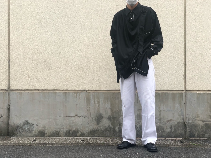 Bed j.w ford 変形 アシンメトリーシャツ カットオフ yohji メンズ