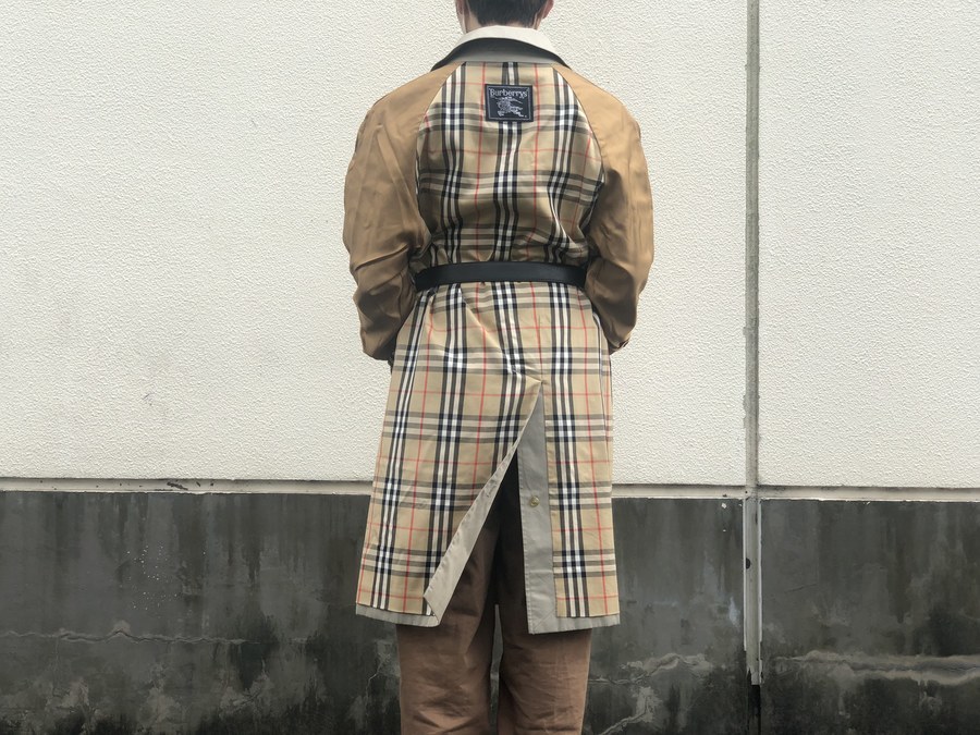 d*7様 美品　Burberry's バーバリーズ　ステンカラーコート ヴィンテ ビンテージ 英国製 Burberry's バーバリー ステンカラーコート バルマ