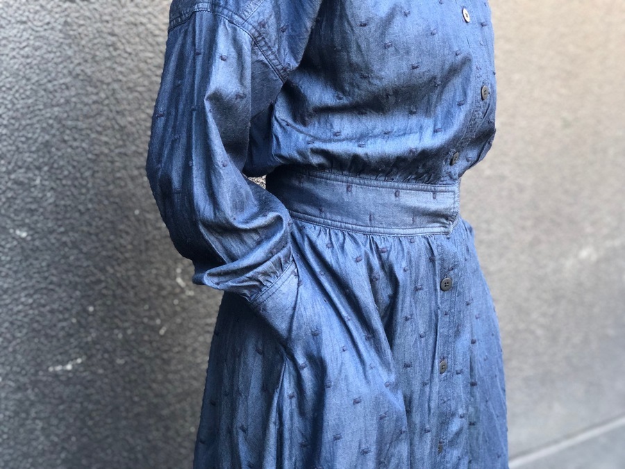 IENA取扱ブランド【SINME/シンメ】よりドット刺繍シャツワンピースが 