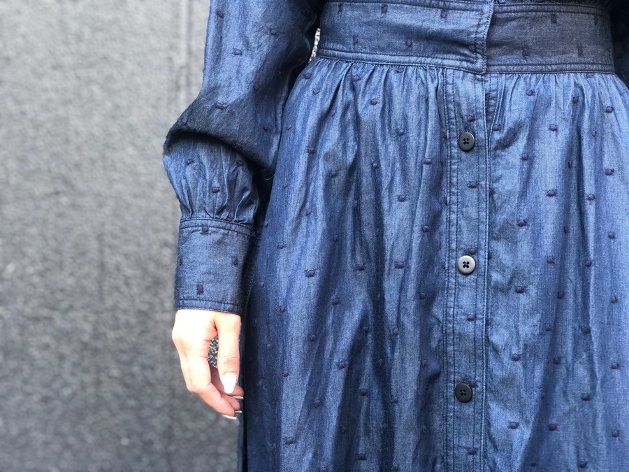 IENA取扱ブランド【SINME/シンメ】よりドット刺繍シャツ