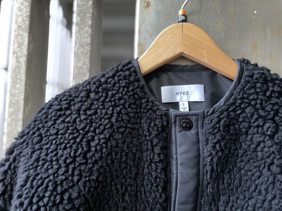 HYKE FAUX SHEARING JACKET 17490 ボアコート HYKE EXCLUSIVE FAUX