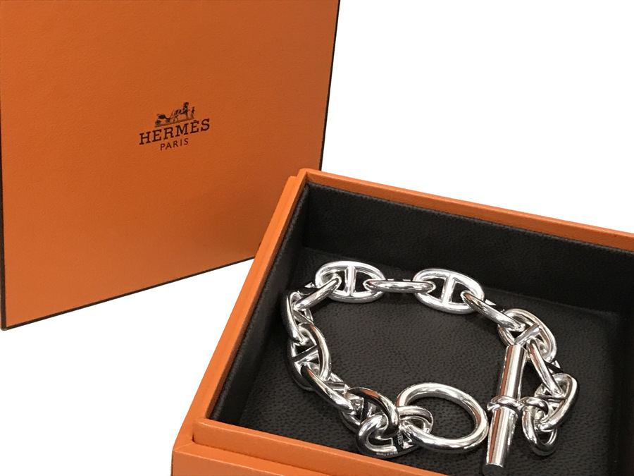 大ヒットアイテム Hermes エルメス シェーヌダンクルブレスレットを買取入荷致しました 21 11 29発行
