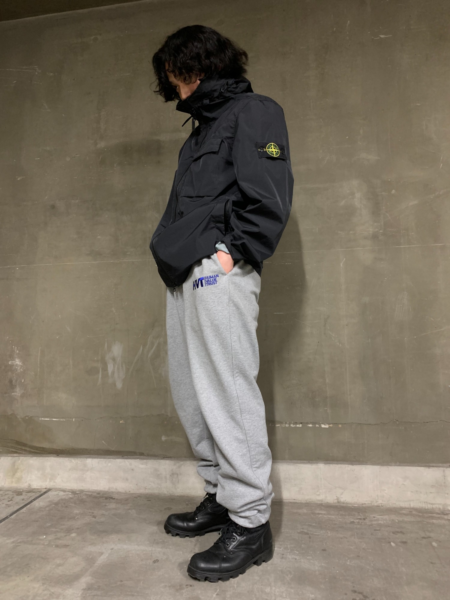 Stone /ナイロンジャケット/フード/ストーンアイランド stone island ストーンアイランドナイロンパーカージャケットM