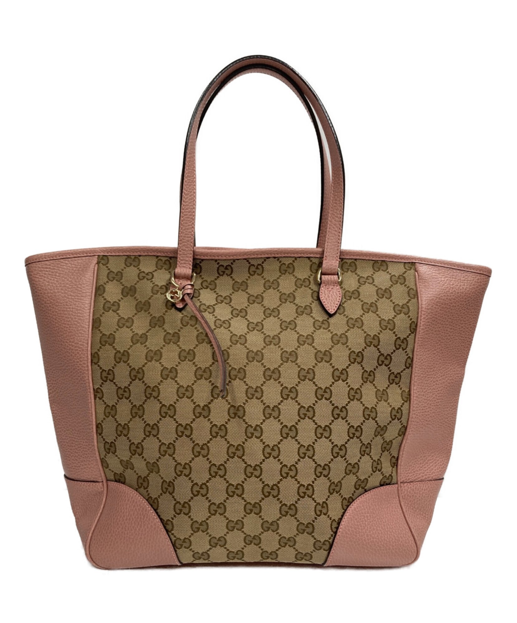 【GUCCI 】 GG柄 キャンバス×レザートートバッグ GUCCI / グッチ】GGキャンバス レザートートバッグ|大人の日常に