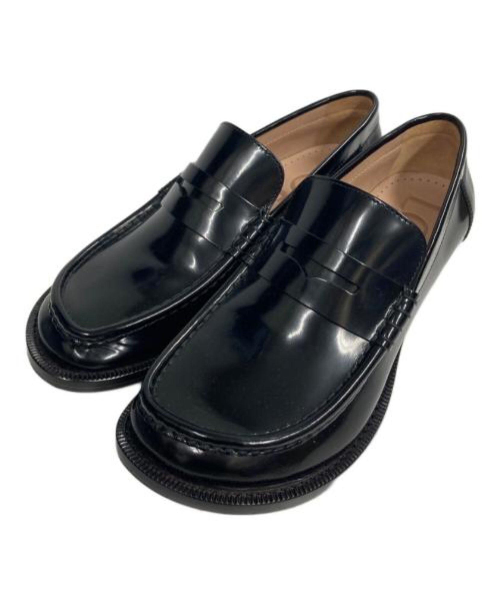 革靴ドレス loewe 革靴 LOEWE ロエベ ローファー CAMPO FLAP BACK
