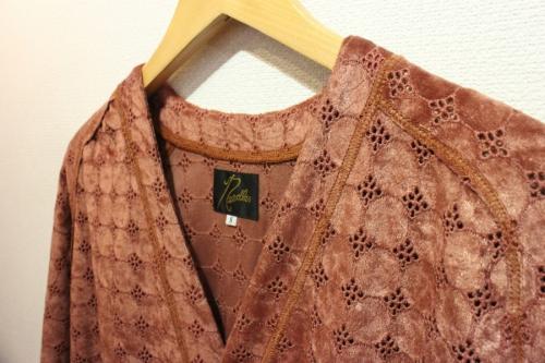 ニードルスのV Neck Cardigan – Velour Lace