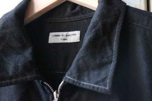 コムデギャルソンオムのステッチリバーシブルジップアップジャケット
