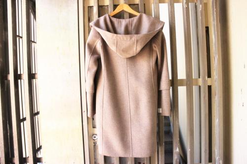 フード付ベルテッドコートの古着買取