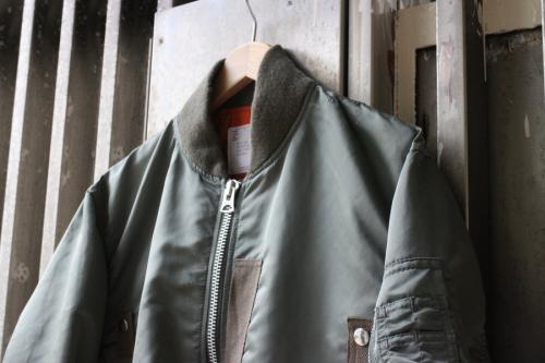 サカイのFABRIC COMBO MA-1 BLOUSON