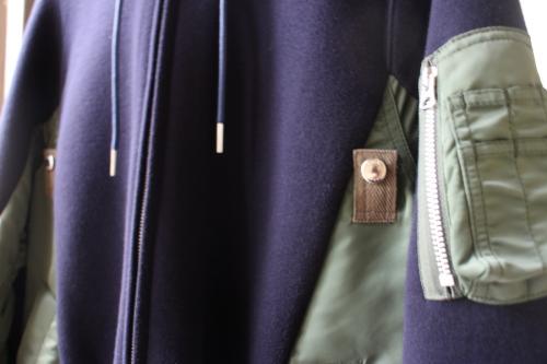 サカイのSweat × MA-1Hoodie