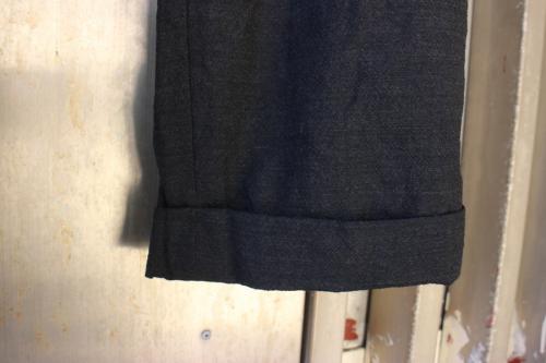 ウール２タックパンツのメンズ