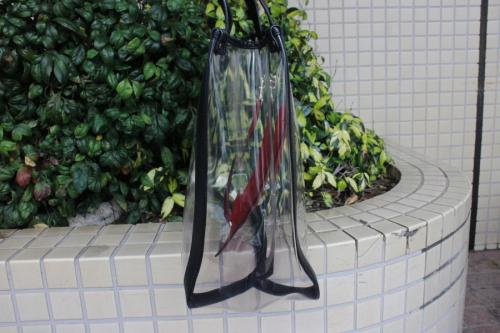 PVCロゴハンドバッグのレディース