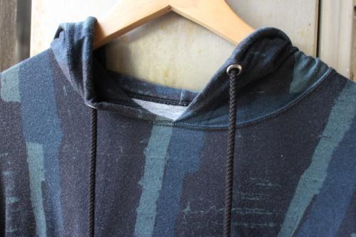 3/4 sleeve long Hoodieのユニセックス