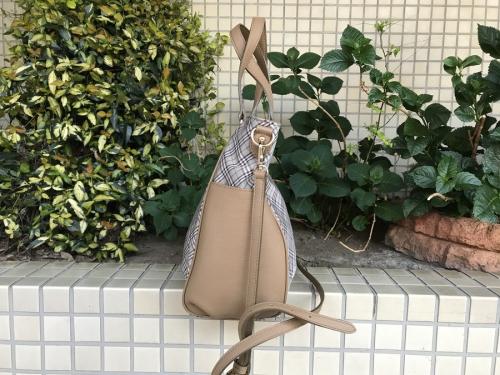 チェックトートバッグのレディース