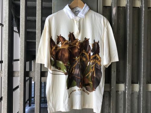 エルメスの馬車柄ポロシャツ