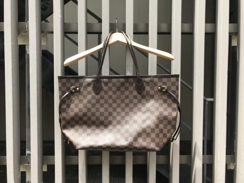 ルイ ヴィトン　のダミエ　ネヴァーフルMM