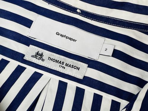 グラフペーパーのボックスシルエットシャツ