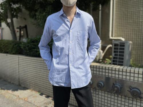 ストライプシャツのリンクコーデ