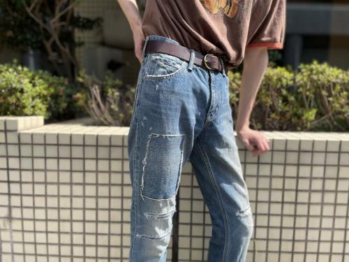 SOCIAL SCULPTURE JEANSのダメージデニム