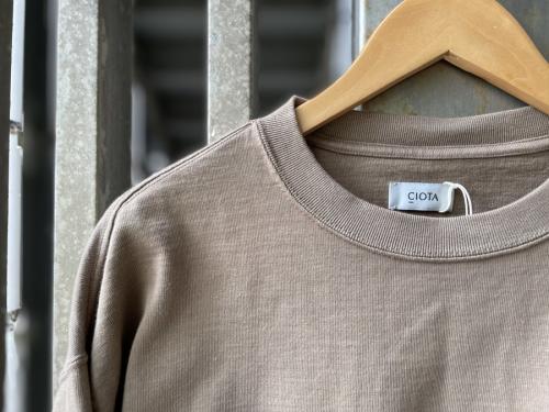 度詰め 吊天竺ポケット付きロンTのスビンコットン