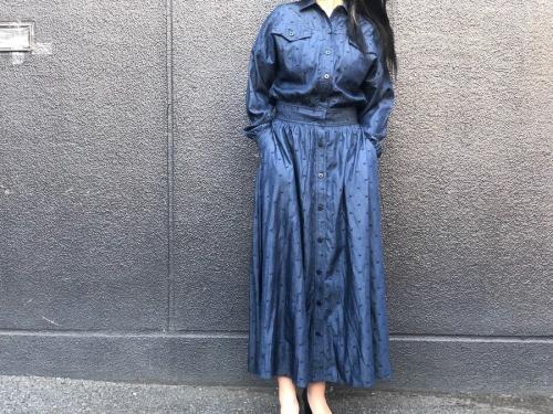 シンメのシャツワンピース