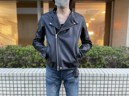 ジェームス グロースのカウレザーダブルライダースジャケット