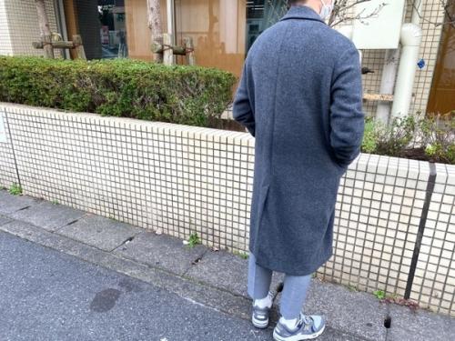 メルトンコートのオーバーシルエット