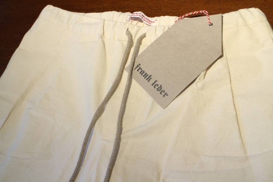 frank leder フランクリーダー ベッドリネンイージーパンツ